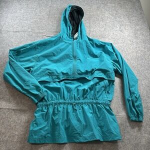 Vintage 90s Nike Anorak Jacket Half Zip Windbreaker Women's Medium Gorpcore Y2K